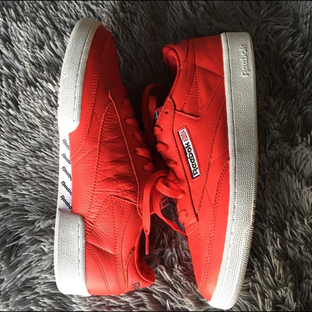 Reebok Classic Red Leather Sneakers Vintage